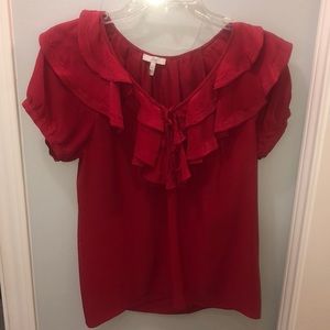 red blouse